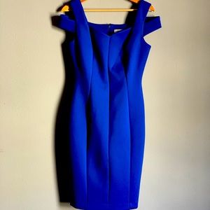 Like new! Gorgeous royal blue Calvin Klein dress